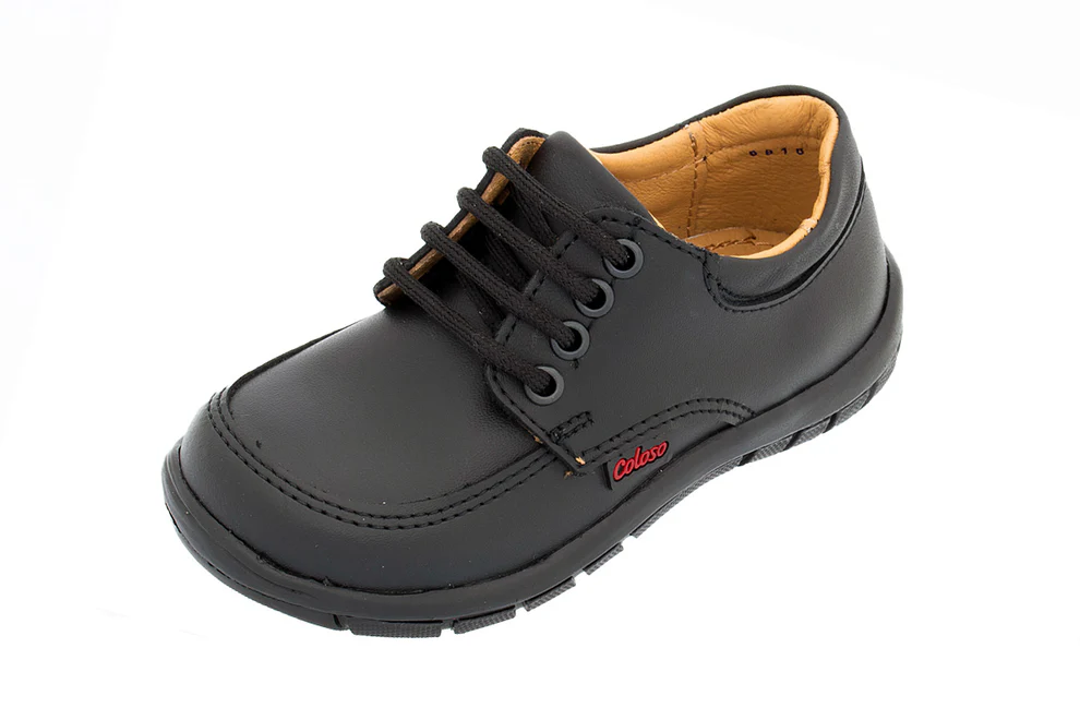 Zapato Escolar 10504 Piel Negra Niño