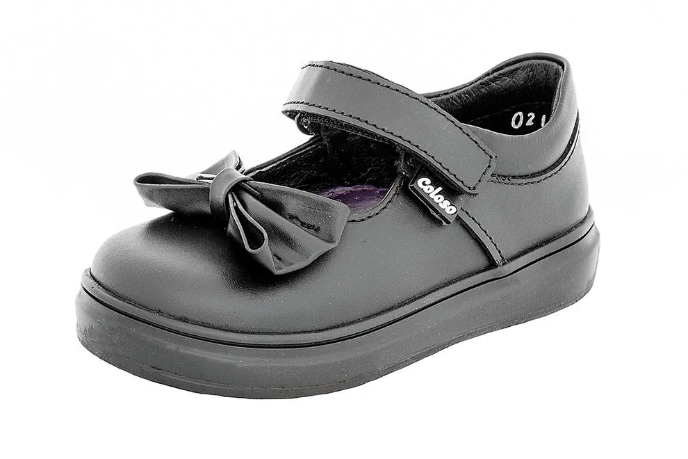 Zapato Escolar 106101 Piel Negra Niña