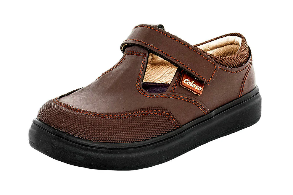Zapato Escolar 106202 Piel Café Niña