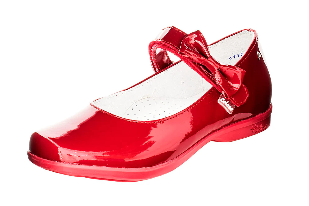 Zapato 1324413 Charol Rojo Niña