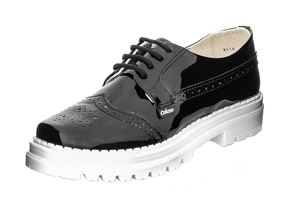 Mocazín Bostoneano 1340104 Charol Negro Niña