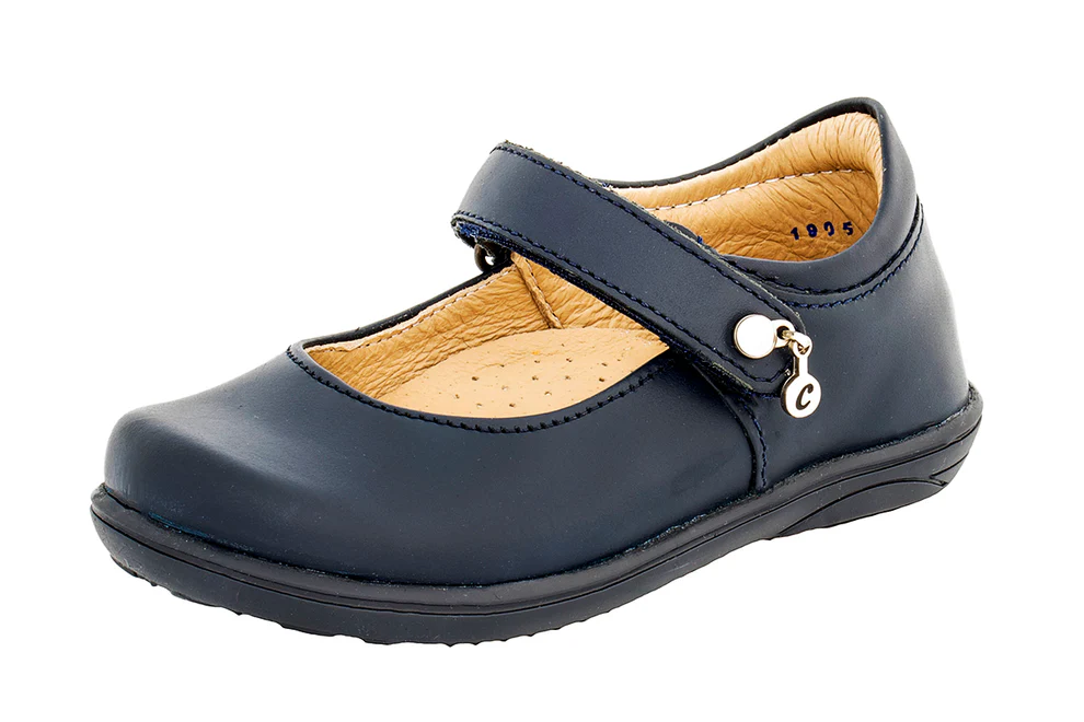 Zapato Escolar 340803 Piel Azul Niña