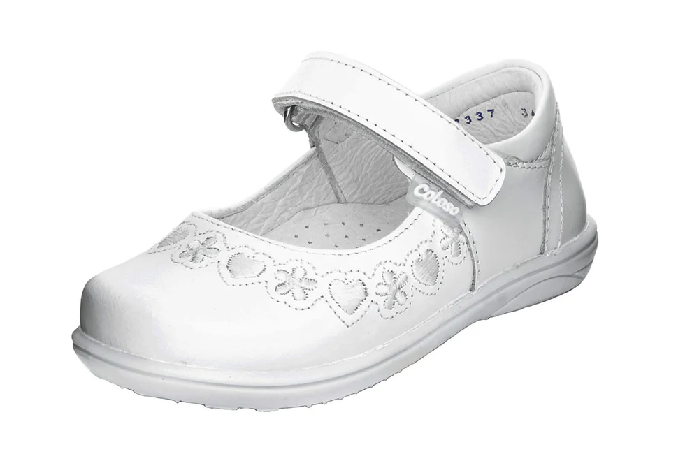 Zapato 345007 Piel Blanca Niña