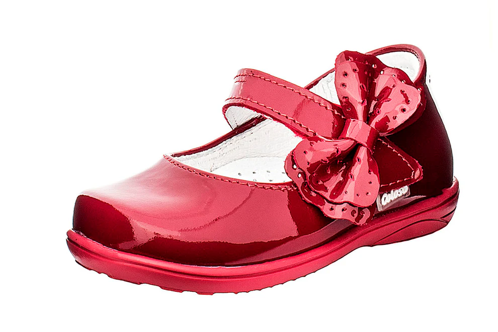 Zapato 345906 Charol Rojo Niña