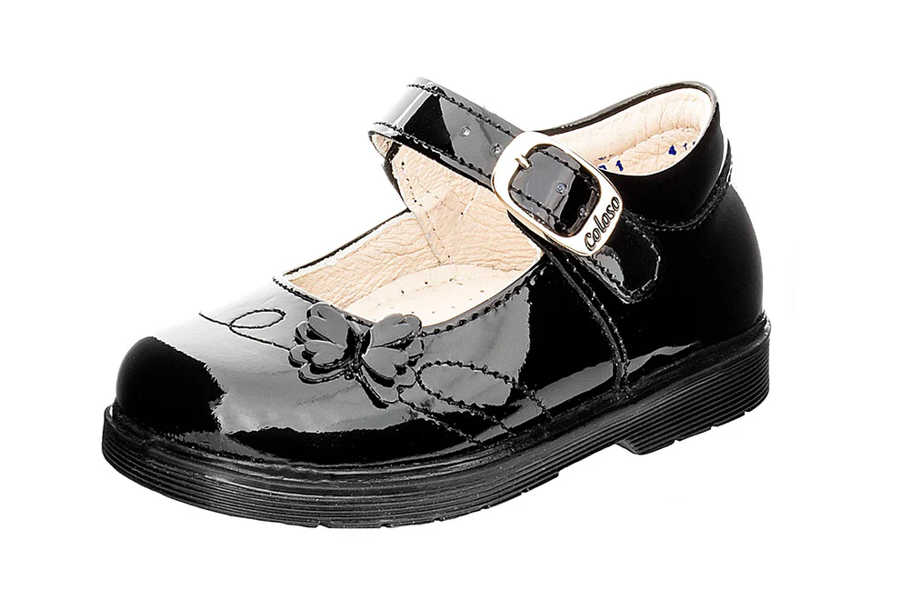 Zapato 41005 Charol Negro Niña