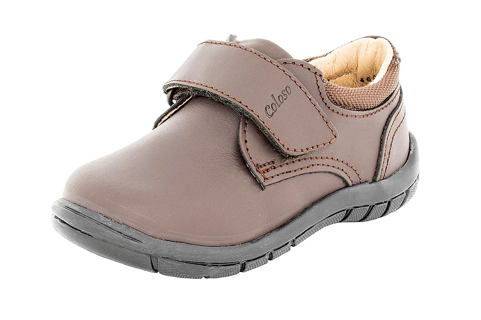 Zapato Escolar 46002 Piel Café Niño