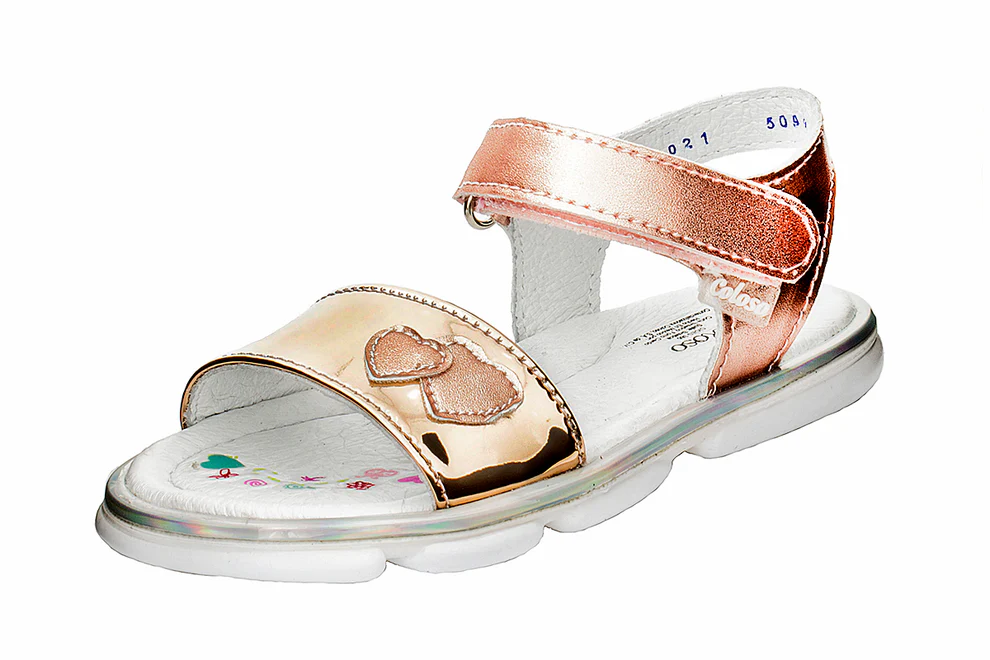 Sandalia 509901 Piel Oro Rosado Niña