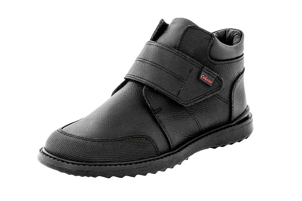 Bota Escolar 595504 Piel Negra Niño
