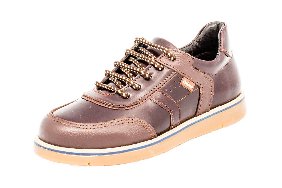 Zapato 600203 Casual Piel Café Niño