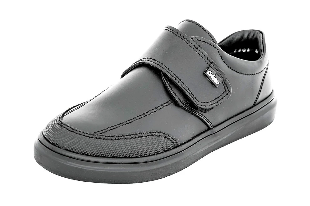 Zapato Escolar 606001 Piel Negra Niño