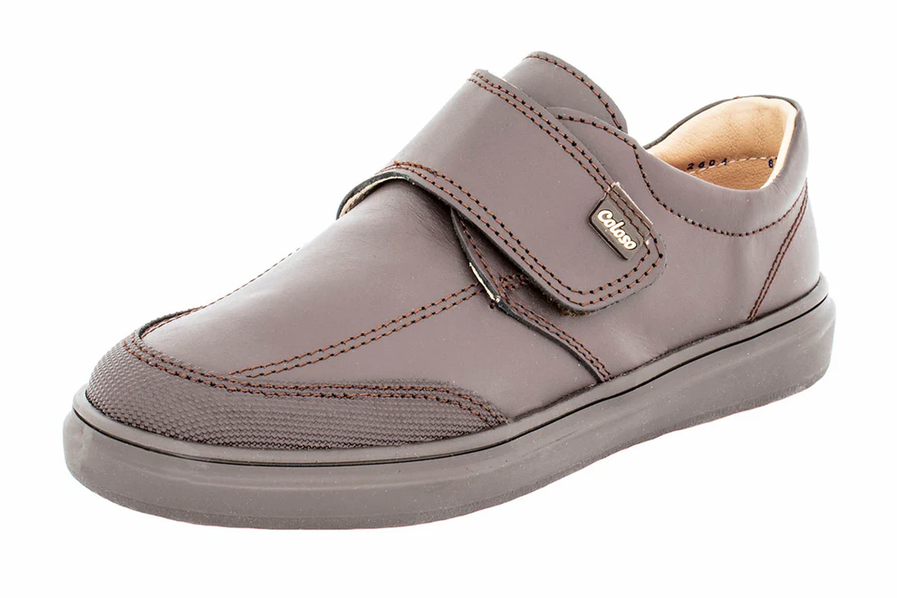 Zapato Escolar 606002 Piel Café Niño