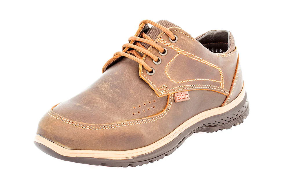 Zapato 677001 Casual Piel Café Niño