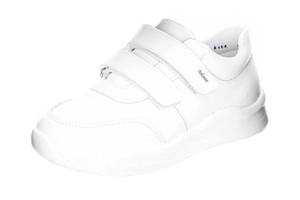 Zapato Tenis Escolar 680801 Piel Blanca UNISEX