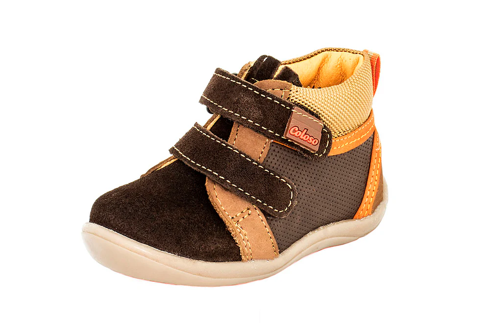 Botita 876601 Primeros Pasos Piel Café Niño