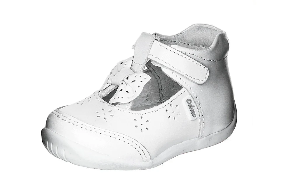 Zapato 885201 Piel Blanca Bebé
